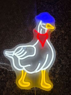 16"x10" Cowboy Hat Goose Gift LED Neon Sign with Dimmer USB Powered Light Lamp