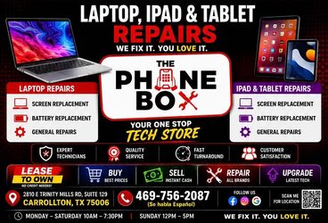 iPad and laptop repairs done at Phone Box