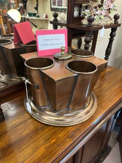 Rare Art Deco Copper Wine Chiller