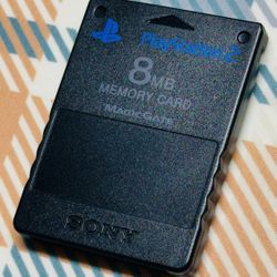 Sony Playstation 2 PS2 Official OEM MagicGate 8mb Memory Card Genuine SCPH-10020