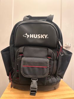 19 in. Black Heavy Duty Pro Tool Backpack