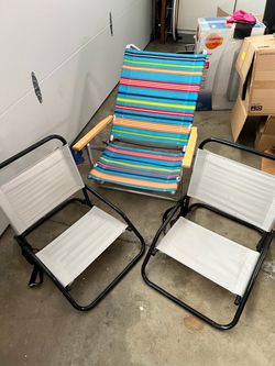 Three Beach Chairs