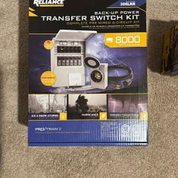 Back Up Power Switch Kit Complete Prepared 6circuit Kit
