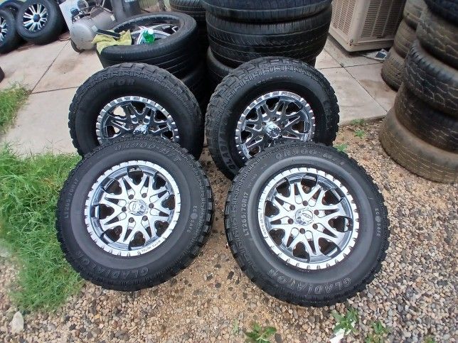 RIMS LT265/70R17...6 LUGS FIT TOYOTA TACOMA NISSAN XTERRA NISSAN IZUSO RODEO NISSAN FRONTIER NISSAN PATHFINDER