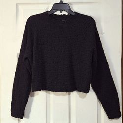 'Future Collective' Gabriella Karefa-Johnson black popcorn crop top, Sz. 1X