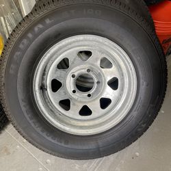 New   175-80-13inch Trailer Tire With 5-lug Galvanized Rim   $130/each 