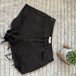 Forever 21 Black Jean Shorts