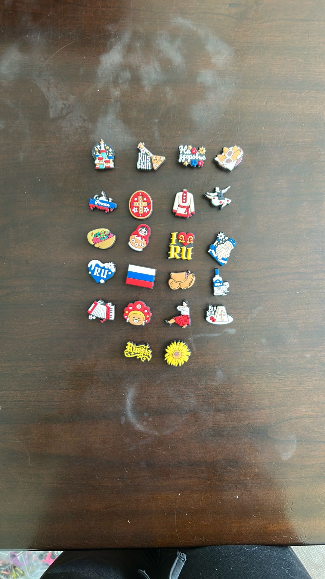 22 Russian Themed croc charm Set / shoe charms / jibbitz