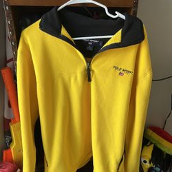 90s polo fleece sweater 