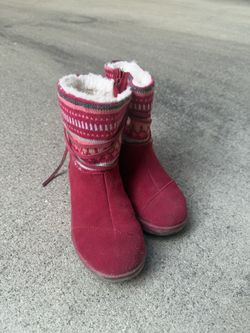 Toms Pink Winter Kids Boots