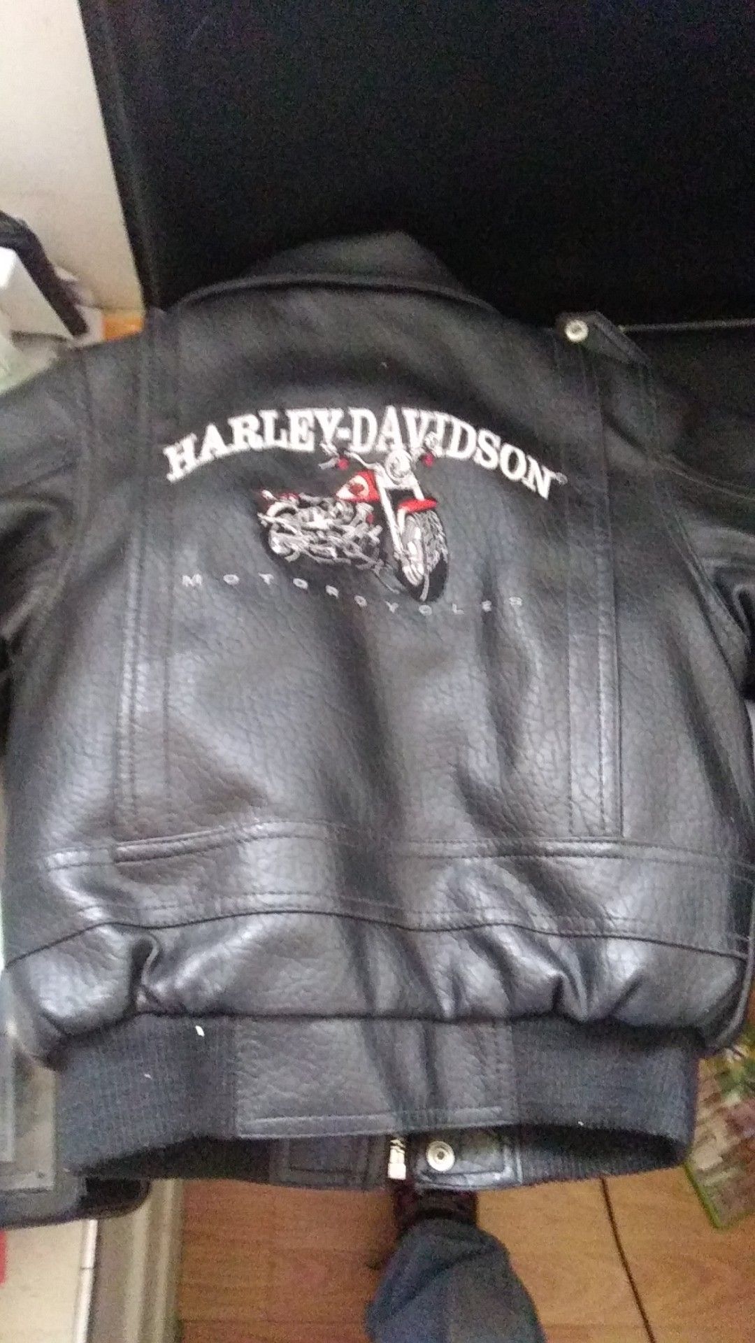 6T leather Harley Davison jacket