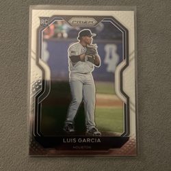 New Baseball Luis Garcia Houston Astros Yankees Pitcher Rc Card