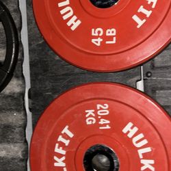 Hulk fit rubber 45lb plates