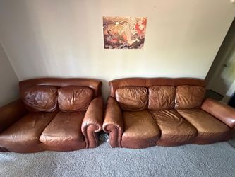 Leather Sofa and Loveseat set