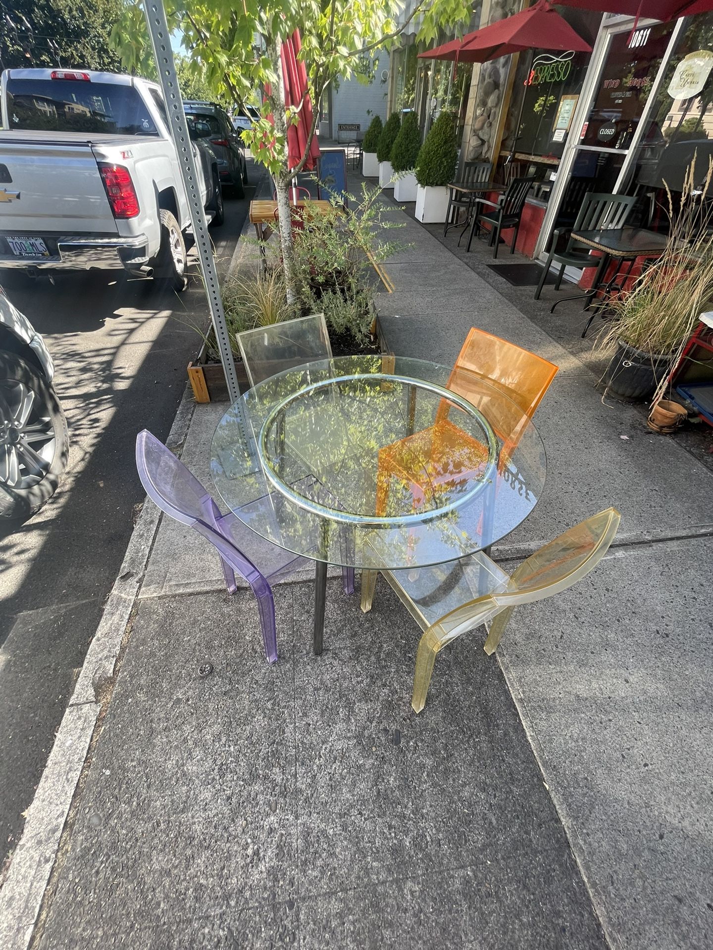 Vintage Kartell La Marie Italian Dining Chairs