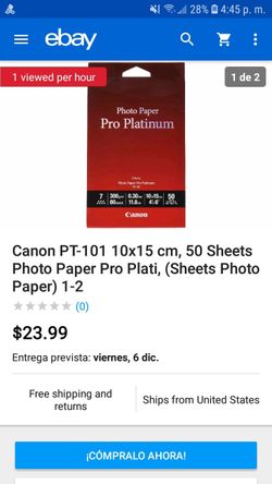 Photo paperas pro platinum