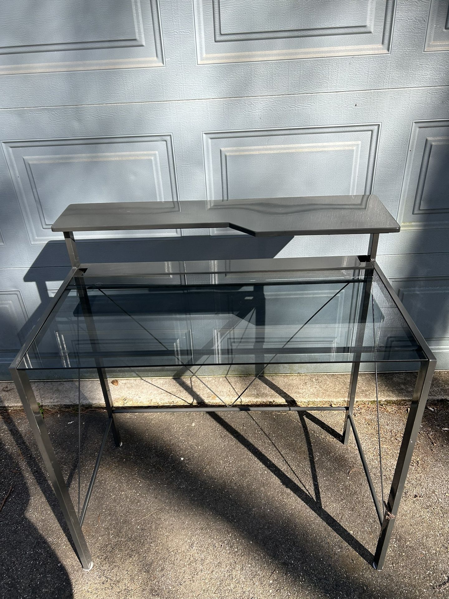 Desk with Glass Top 