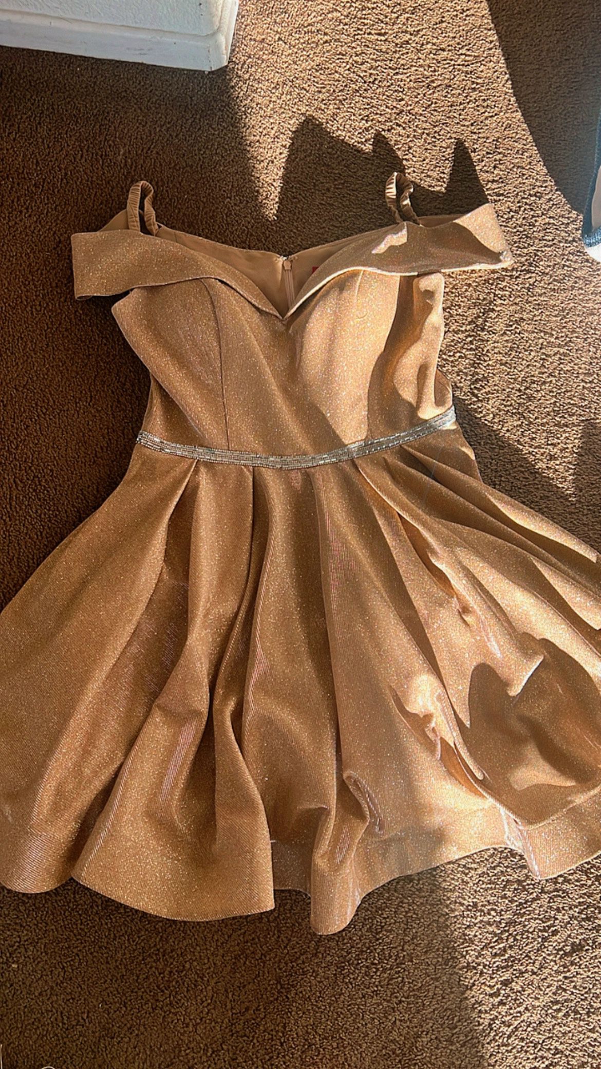 gold sparkly dress size XL 