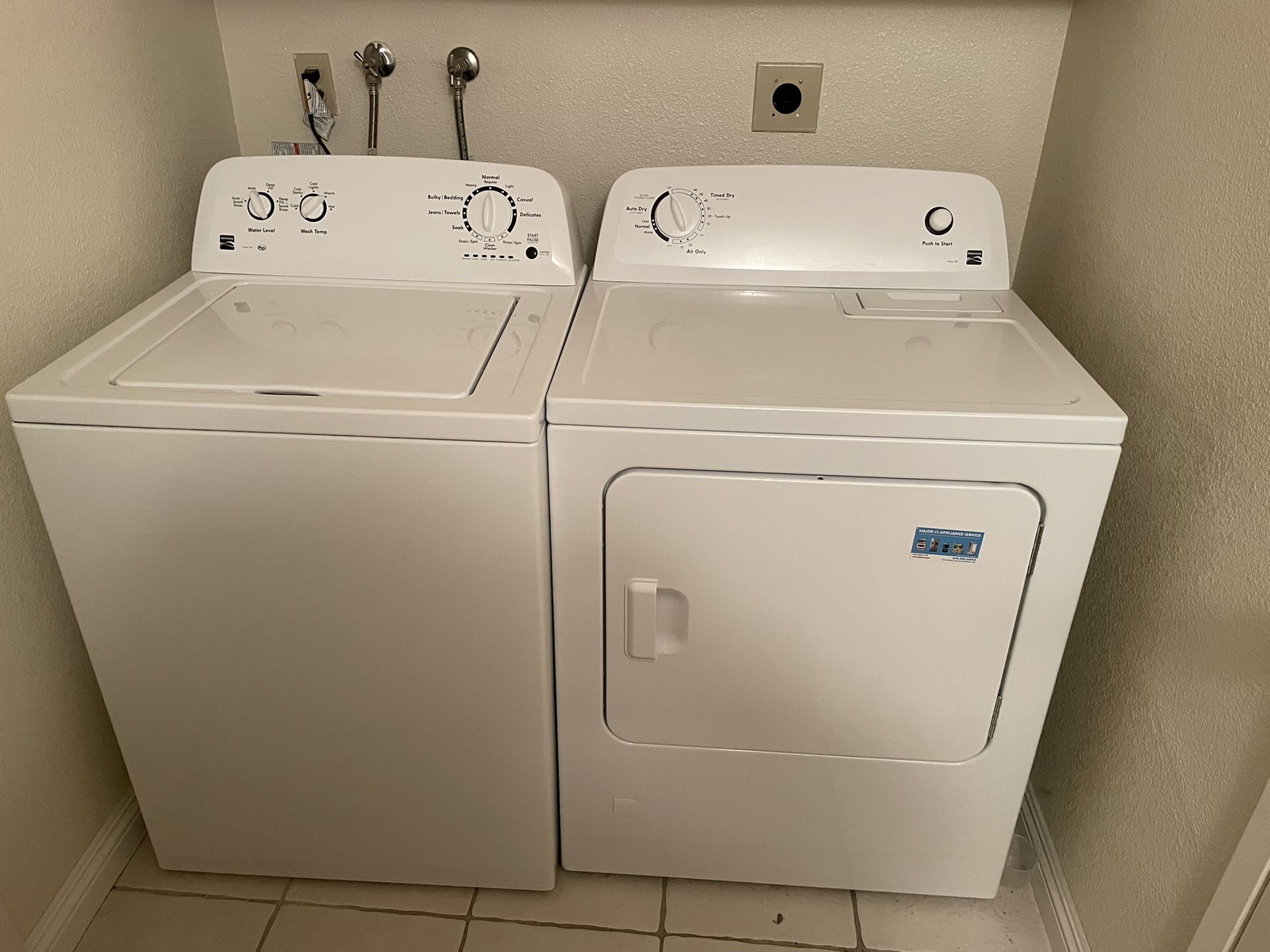 Kenmore Series 100 HE Washer And Gas Dryer