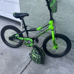 Schwinn Piston 16" Kids' Bike - Green