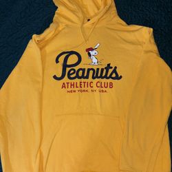 PEANUTS VINTAGE ATHLETIC CLUB SWEATER MENS SIZE L