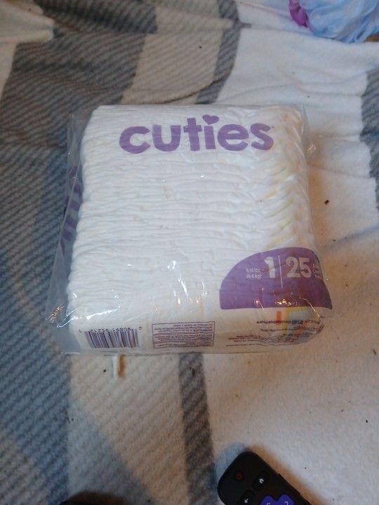 diapers cuties size 1