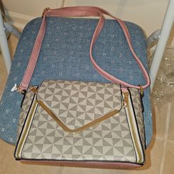 Womens Small Retro Print Checkered Handbag 