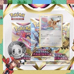 astral radiance 3 pack blister eevee Pokémon 