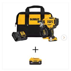Dewalt XR 20v Roofing Nail Gun Kit NEW