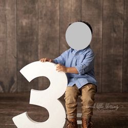 Wood Backdrop Set + Brown Backdrop