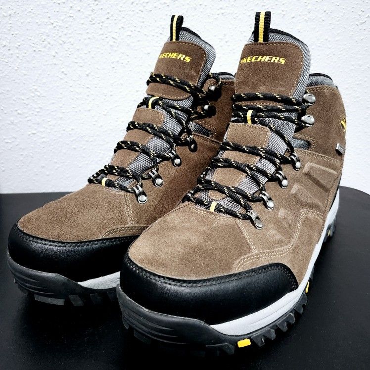 Skechers Relment Pelmo Waterproof Hiking Boots Mens Size 13 Extra Wide