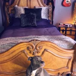 Solid Wood Queen Bed Frame