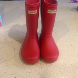Girls Hunter Boots Size 10