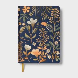 Floral 6x8 240-Page College-Ruled Hardcover Journal / Notebook