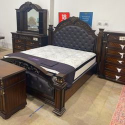 ASPEN BROWN KING BEDROOM SET