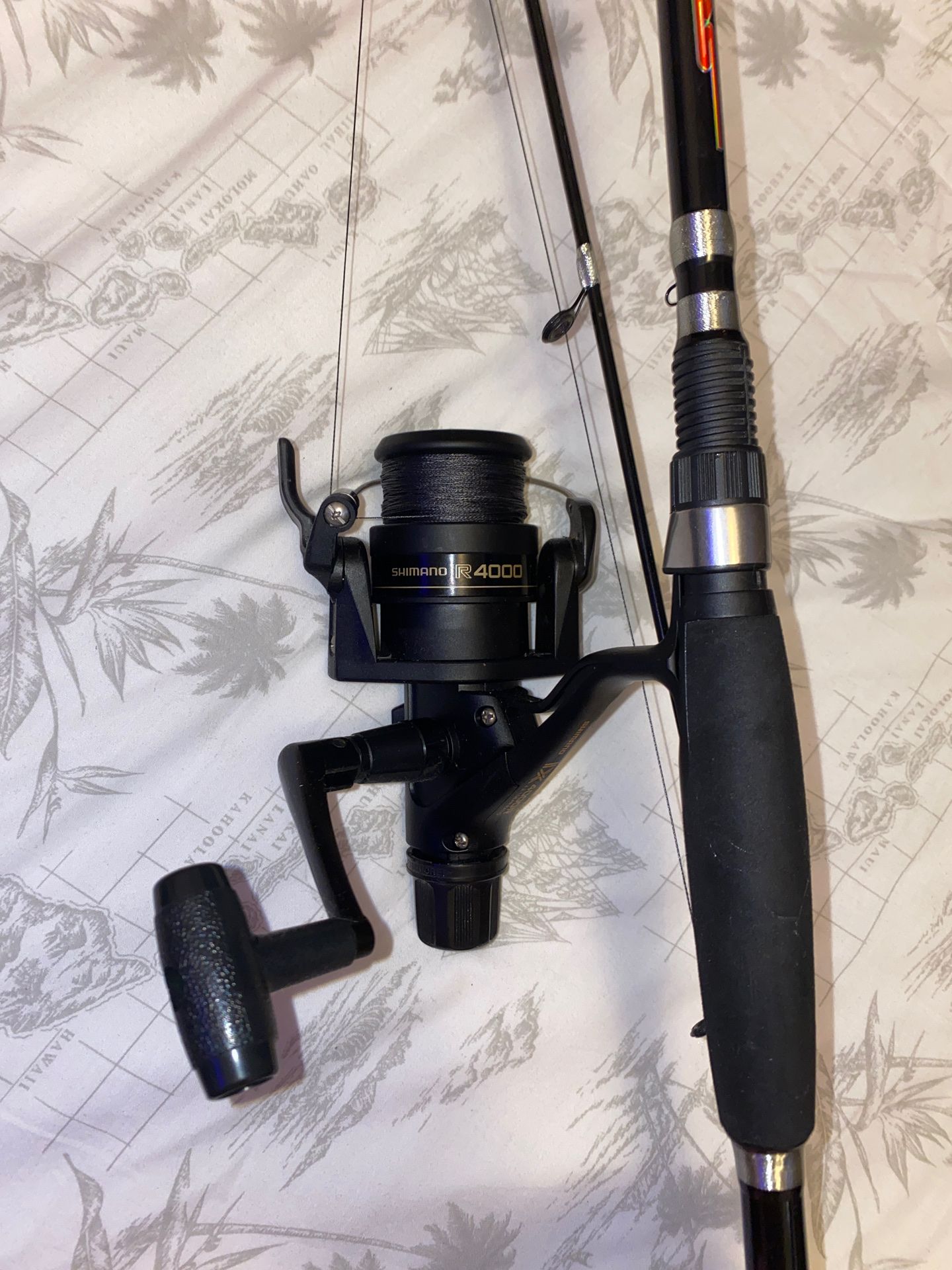 6’6” Srs fishing rod & shimano reel