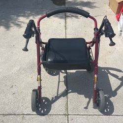Walker With Seat Compartment