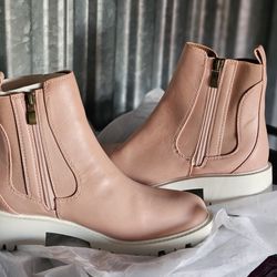 Pink Ankle Booties