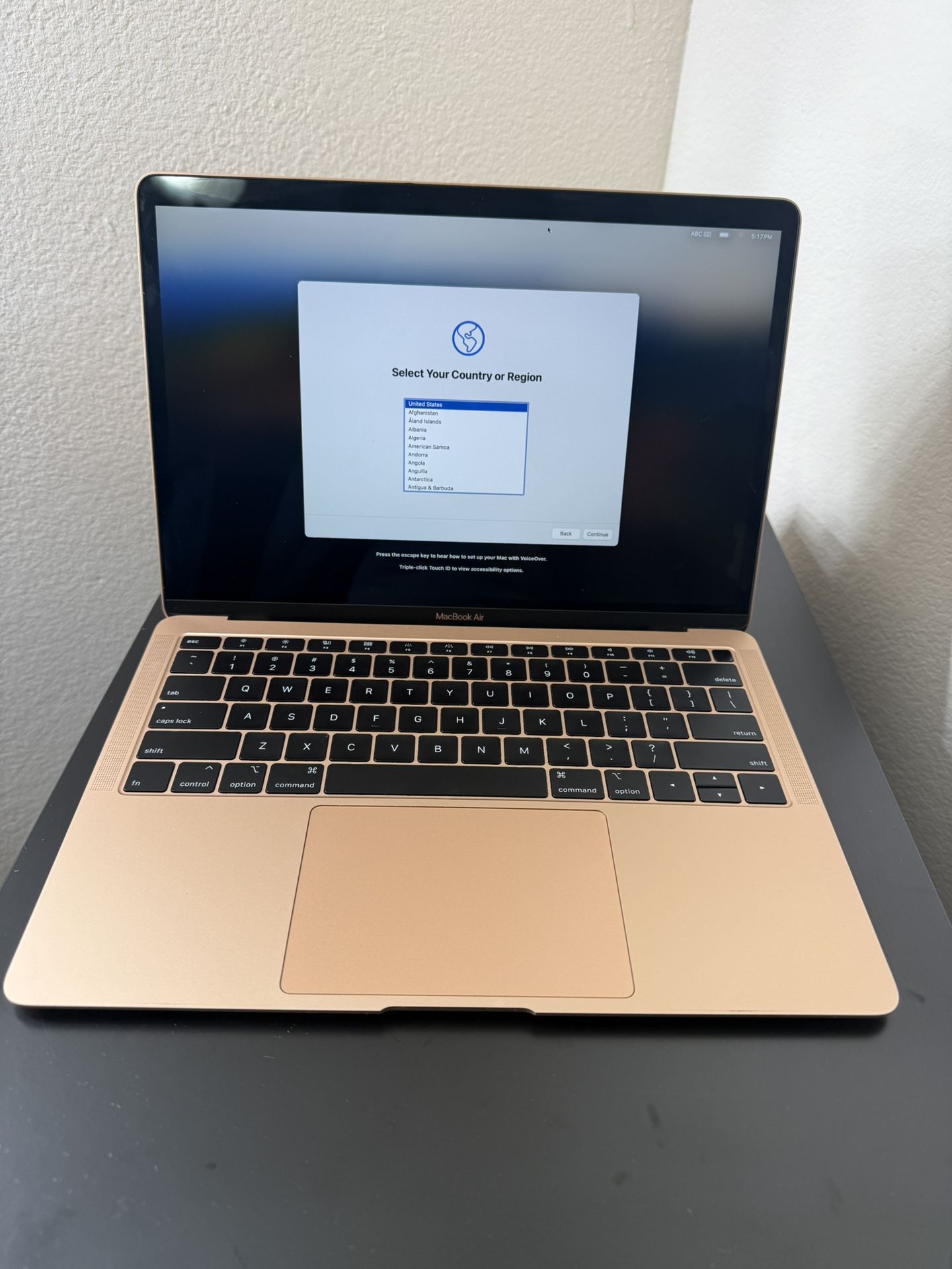 Rose Gold Macbook Air