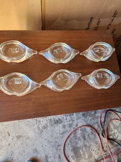 Glass Bake Crab Dishes