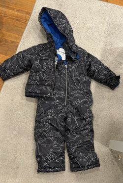 Toddler Dinosaur Snow Bib And Jacket