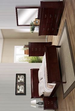 New Cherry Queen, King, Twin, Full Size Bedroom Set (Mattress & Bed Frame & box spring available)