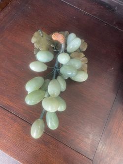 Vintage stone marble grapes cluster