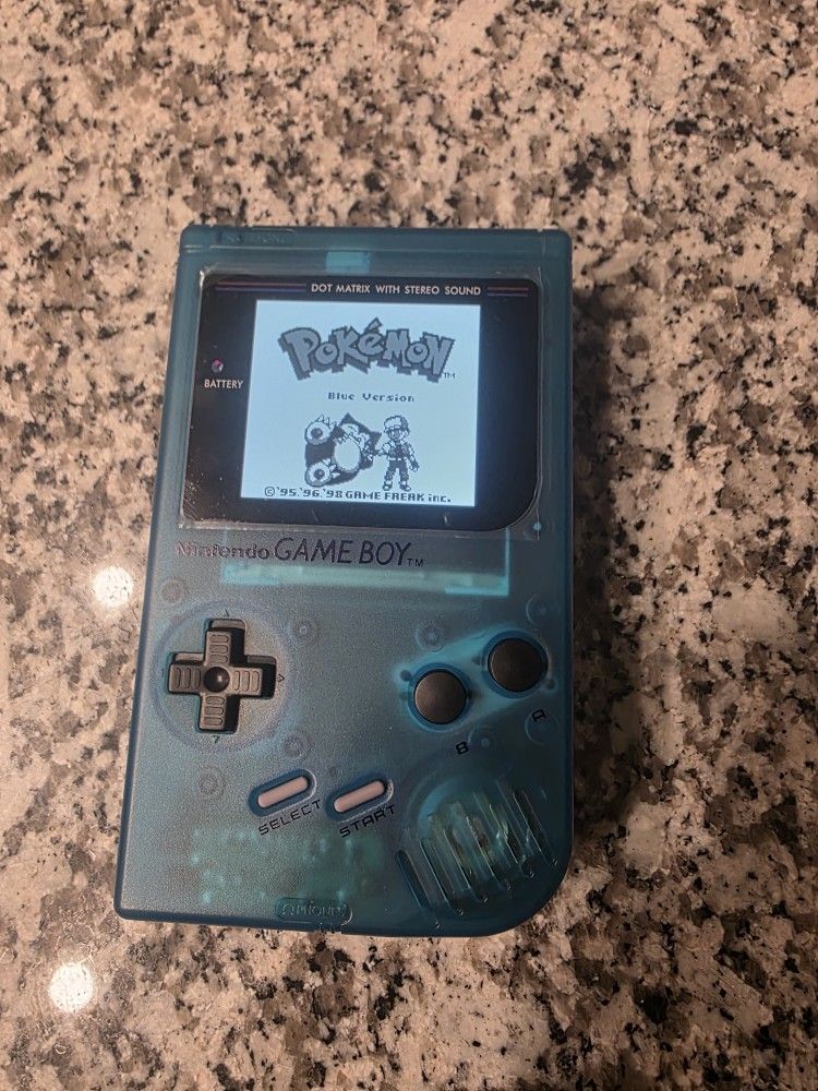 Nintendo Gameboy Clear Blue DMG IPS Screen Upgrade