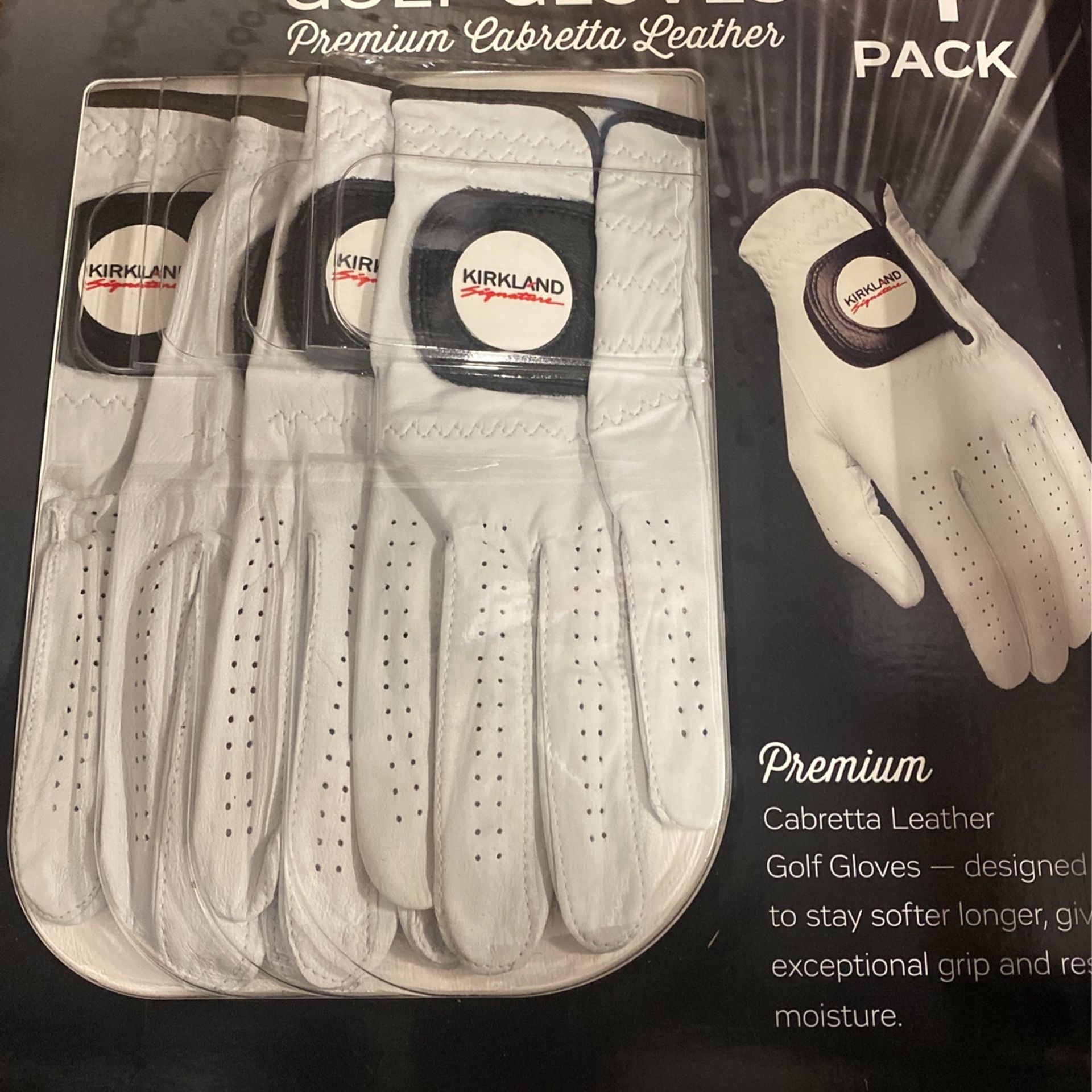 Golf Gloves - 4 Pack (small, Medium And Medium/Large Sizes)