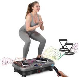Vibration Plate Fitness Platform Exercise Machine Vibrating Shaking Full Body Shaker Workout Vibrate Stand Shake Board Sport for Weight Loss Fat Burne
