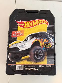 Hot Wheels 48-Car Storage Case by Tara Toy Corp – Black Hard Plastic Carrying Case #20020 – Made in USA