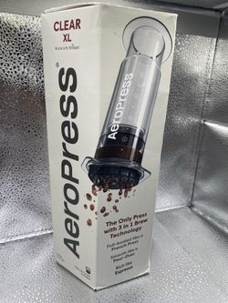 AeroPress Clear XL Coffee Press 3 in 1 Brew Combines French Press Pourover New