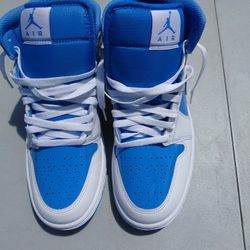 AIR JORDAN 1 RETRO MID LEGEND BLUE 8.5