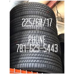 Used Tire For Sale 225/60/17 80% tread left $200 All Four free mounting and Balancing